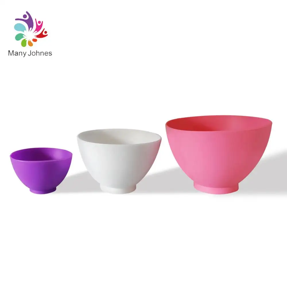 BPA FREE Soft Silicone Face Mask Bowl Beauty Salon DIY Facial Flexible Silicone Mask Mixing Bowl