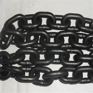 סגסוגת <span class=keywords><strong>g80</strong></span> שרשרת הרמה בצבע שחור מרותכת מבנה אבץ עבור מסועים