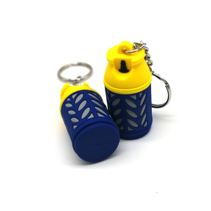 AI-MICH Promocional Personalizado 3D Garrafa Forma Keychain Novidade Presente Borracha PVC Keychain