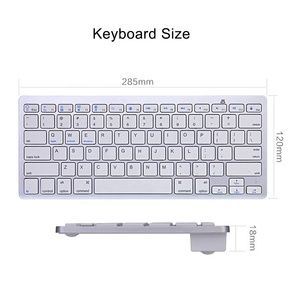 SUNGI蓝牙键盘蓝牙无线键盘适用于IOS iPad Air/Pro/iPad迷你安卓MacOS视窗平板电脑手机 - Product Image 4