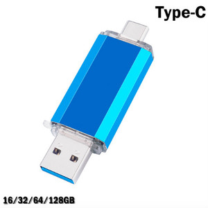 智能 OTG Type C USB 闪存驱动器 3.0 Pendrive 16/32/64 GB 迷你平板智能手机类型-C 3.1 笔记忆棒拇指双插头 - Product Image 6
