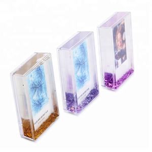 Khung Ảnh Family Block Khung Ảnh Lấp Lánh Chất Lỏng PS Trong Suốt Biểu Tượng Tùy Chỉnh Giá Đỡ Trong Suốt + Màu Xanh Neon Giá Đỡ Ảnh Trưng Bày - Product Image 3