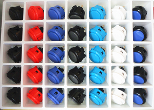 30MM 24MM Arcade-Maschine Druckknopf ab Werk direkt Großhandel 0 Verzögerung schalter Arcade-Joystick-Spiel Druckknopf für Spiel zubehör