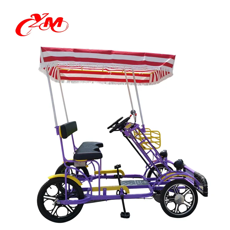 2 seater tandem bikes/ sightseeing bicycle for a couple/rental park bike