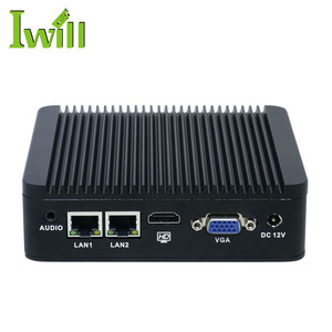 J1900クアッドコアシンクライアントデスクトップコンピュータ2イーサネットFanless UbuntuミニPC 12V 4GBラム - Product Image 3