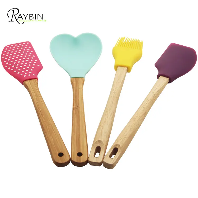 New kitchen arrivals 2021 bakery tools heart shaped silicone baking utensils