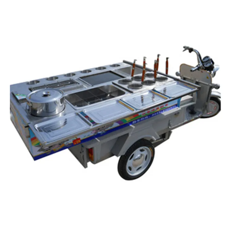 Comida móvel carrinho/carrinho de comida Elétrico/bicicleta Elétrica carrinho de comida