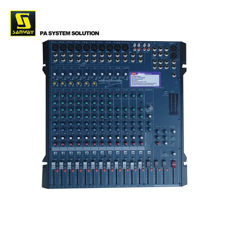 MG166FX/CX/CX-USB 16 Channel Profesional Power Mixer Konsol