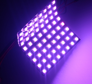 Многоцветная меняющаяся P10 8x8 APA102C 5050 RGB программируемая адресная Гибкая светодиодная матрица - Product Image 6