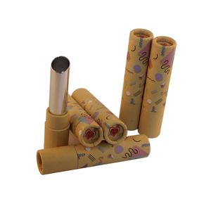 เป็นมิตรกับสิ่งแวดล้อมเกรดเครื่องสำอางค์ lip balm รอบหลอดกระดาษบรรจุภัณฑ์