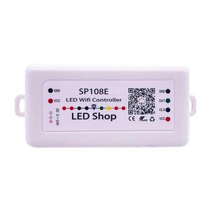Светодиодный Wi-Fi контроллер SP108E WS2812B WS2811 WS2801, беспроводной пульт дистанционного управления с приложением для iOS и Android, 5 В ~ 24 В постоянного тока, SP108E для SK6812 SK681