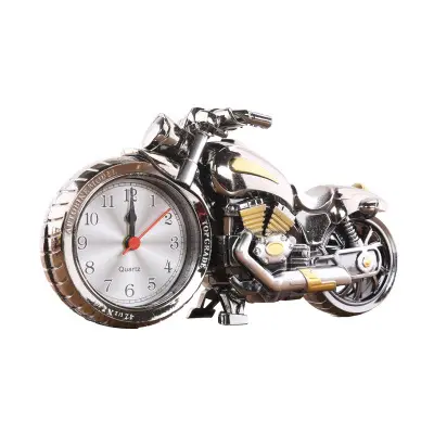 Despertador manual de motocicleta, venda quente, ouro e prata, cor de plástico, despertador