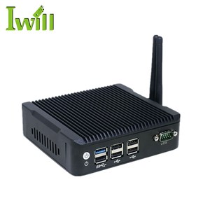 Iwill N3160 N5 1 * DP 2 * COM/1 * COM Barebone Çift Lan Fansız PC, çoklu Ekran Barebone - Product Image 6