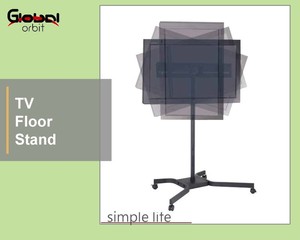 Kệ Có Thể Điều Chỉnh Được, Kệ Trưng Bày Truyền Hình Xoay Được Với Giá Đỡ TV <span class=keywords><strong>LCD</strong></span> LED Xe Đẩy - Product Image 5