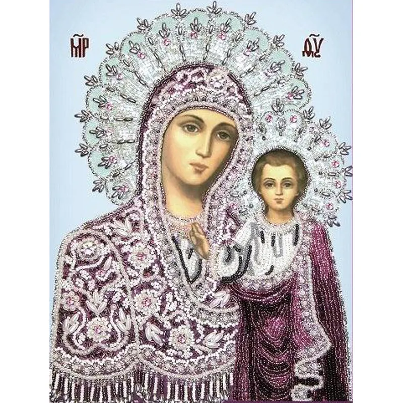5d Diamant stickerei Religiöse Madonna Bild von Strass steinen Volles Quadrat Runde Diy Diamant malerei Mosaik