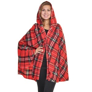 Rahat polar kapşonlu giyilebilir battaniye stadyumu outfitters