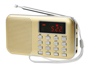 L-218AM廉价便携式双频调幅/调频收音机，调幅调幅电台频率522-1710KHz