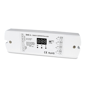 D4C-L DC12V 48V DMX-PWM постоянный ток декодер DMX 512 многоканальный светодиодный контроллер - Product Image 1