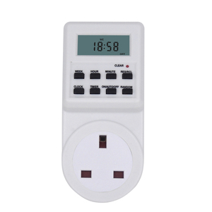 UK British Mini presa elettronica Timer Micro LCD digitale conto alla rovescia interruttore Timer piccolo schermo - Product Image 2