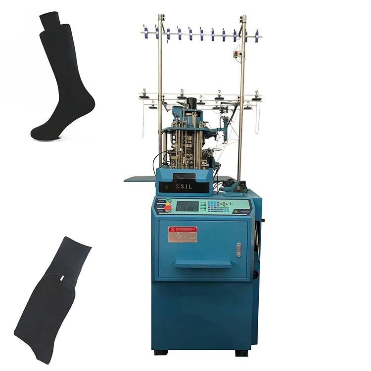 Machine de fabrication automatique de chaussettes en coton, 300 paires/jour, haute efficacité, tricotée, appareil industriel pour fabrication de chaussettes