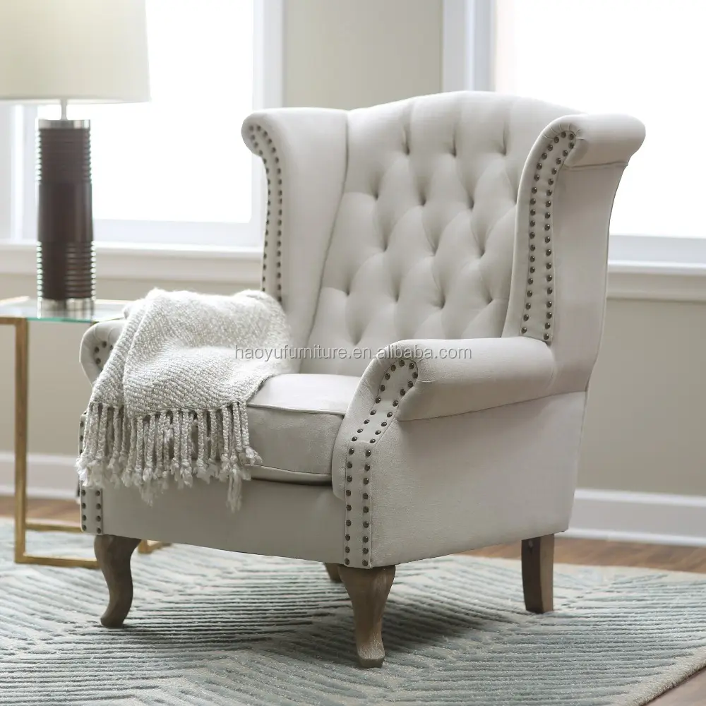 AC01 high back accent chair tufted chair