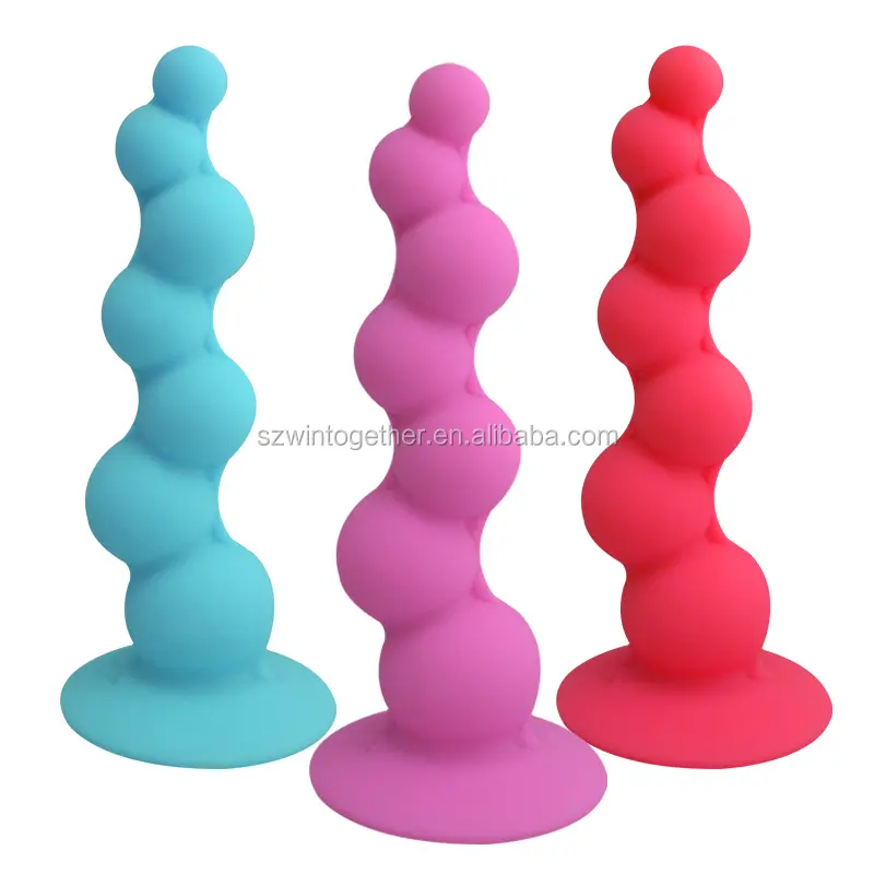Women silicone anal butt plug sex product