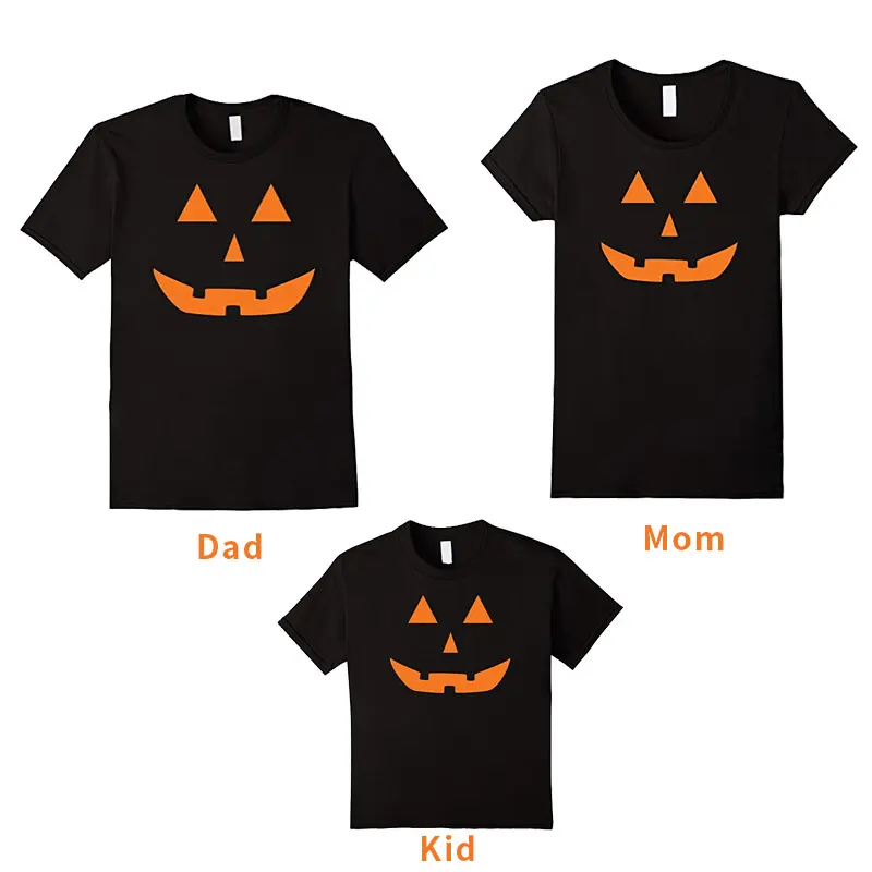 Jack O Lantern-Camiseta familiar para niños, hombres y mujeres, disfraces de Halloween