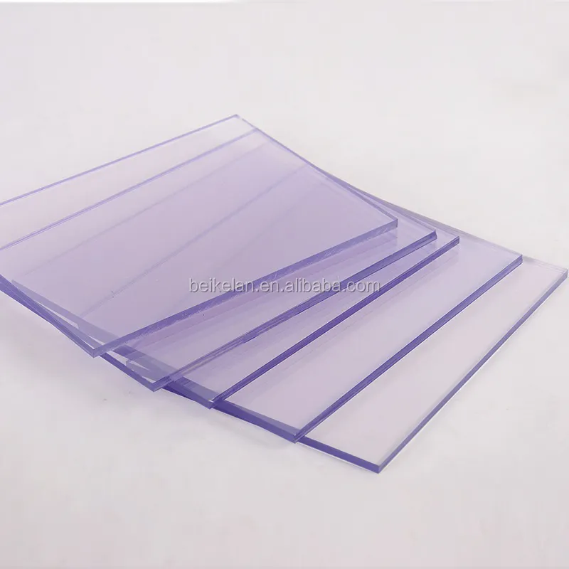 0.5mm 1mm 2mm 3mm kalın şeffaf sert pvc ince plastik levha 6mm pvc levha