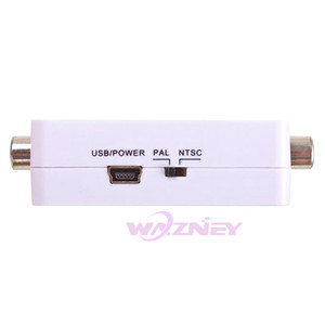 迷你PAL至NTSC至PAL适配器双向双向3 RCA电视系统转换器格式视频复合连接盒 - Product Image 4