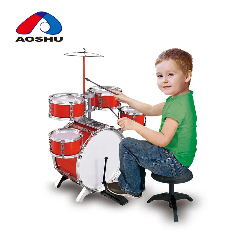 Nuovo bambini in età prescolare di plastica strumento musicale del tamburo jazz giocattoli per la vendita