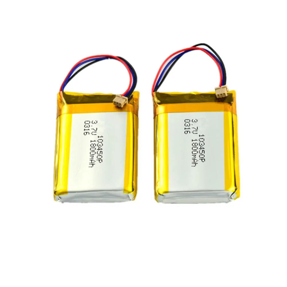 KC CB IEC62133 중국 공장 3.7v 충전식 103450-1800 mah 리튬 이온 리튬 이온 리튬 폴리머 배터리