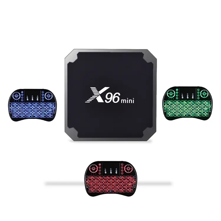 Original X96 MINI With Air Mouse Keyboard Backlit Android 7.1 Amlogic S905W 1GB 8GB X96 MINI TV Box