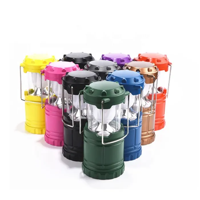 Wason Offre Spéciale Lot de 2 et 4 piles AA pliable 6LED 146lumens lumière de camping d'urgence super lumineuse pour les pannes