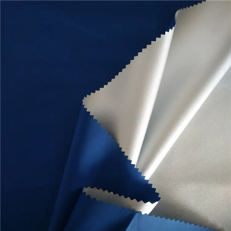 190t polyester taffeta fabric silver coated for tent