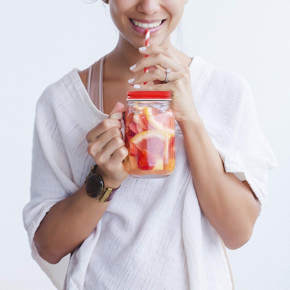 HOT SALE drinking glass jar with lid wholesale mason jar for juice tea coffee mason jar glass