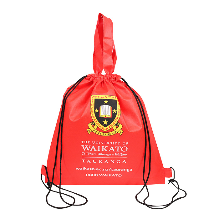 Recyclable Custom Small Non Woven Drawstring Bag With Logo