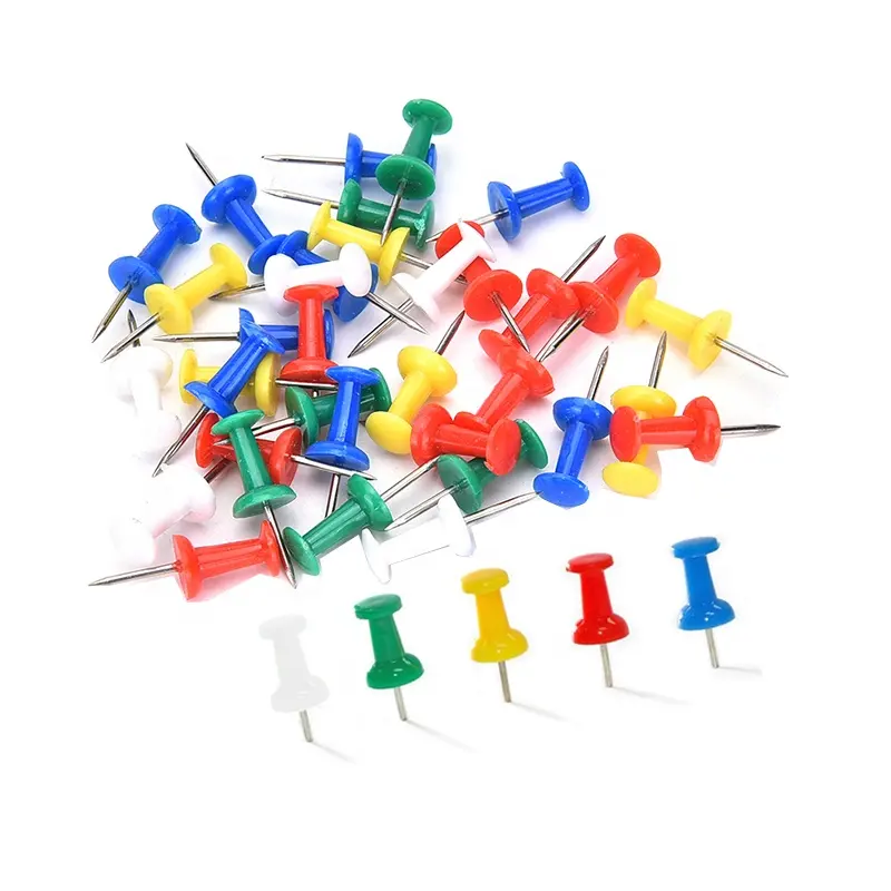 Factory Direct Sale Cork Push Pin Map Pin Wholesale Colorful Plastic Push Pins