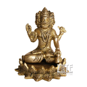 Hindu tanrılar bronz brahma heykeli