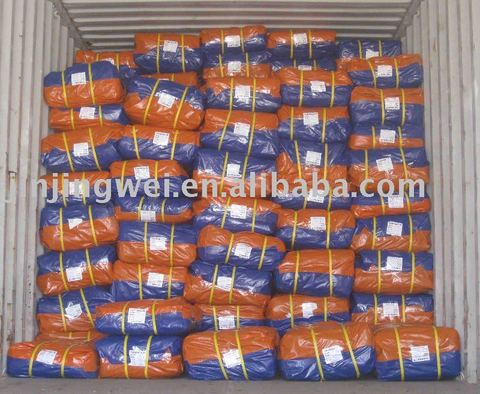 Blue/orange Pe Tarpaulin Sheet