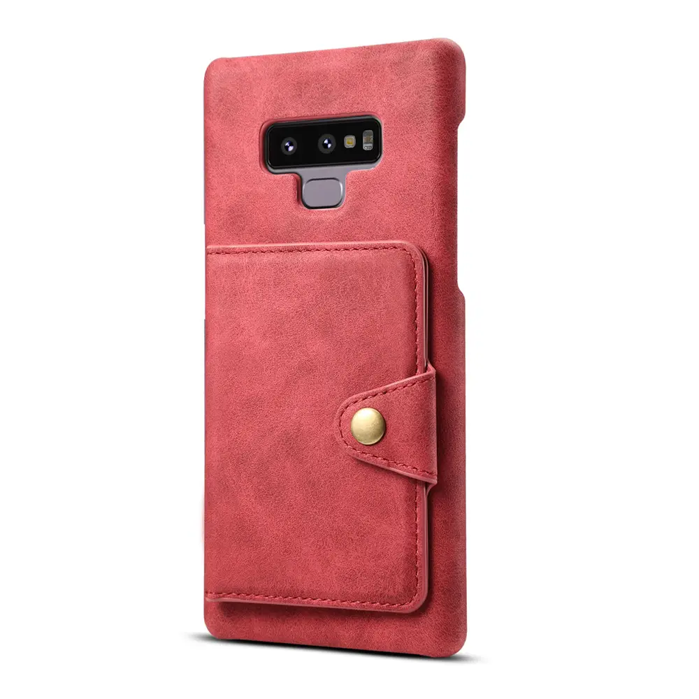 Galaxy Note 9 Kasus PU Kulit Dompet Case 3 ID & Kartu Kredit Slot Ponsel Cover untuk Samsung Catatan 9