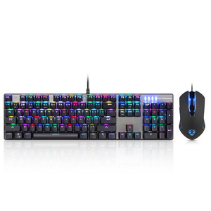 Motospeed-teclado de Gaming CK888 con cable USB, retroiluminación RGB, Teclado mecánico, ratón, conjunto para juegos de ordenador portátil - Product Image 3