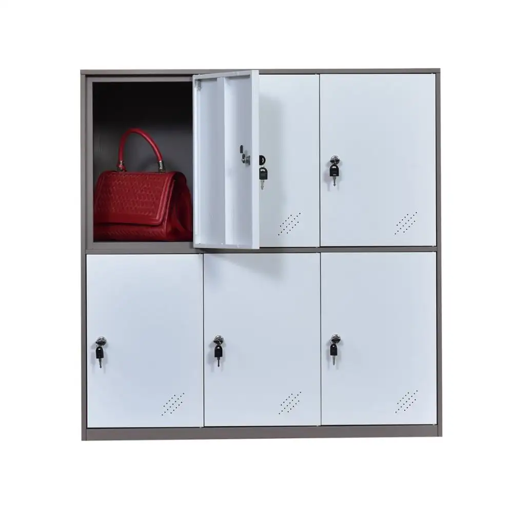 Top Sale office metal cabinet 6 door small size locker