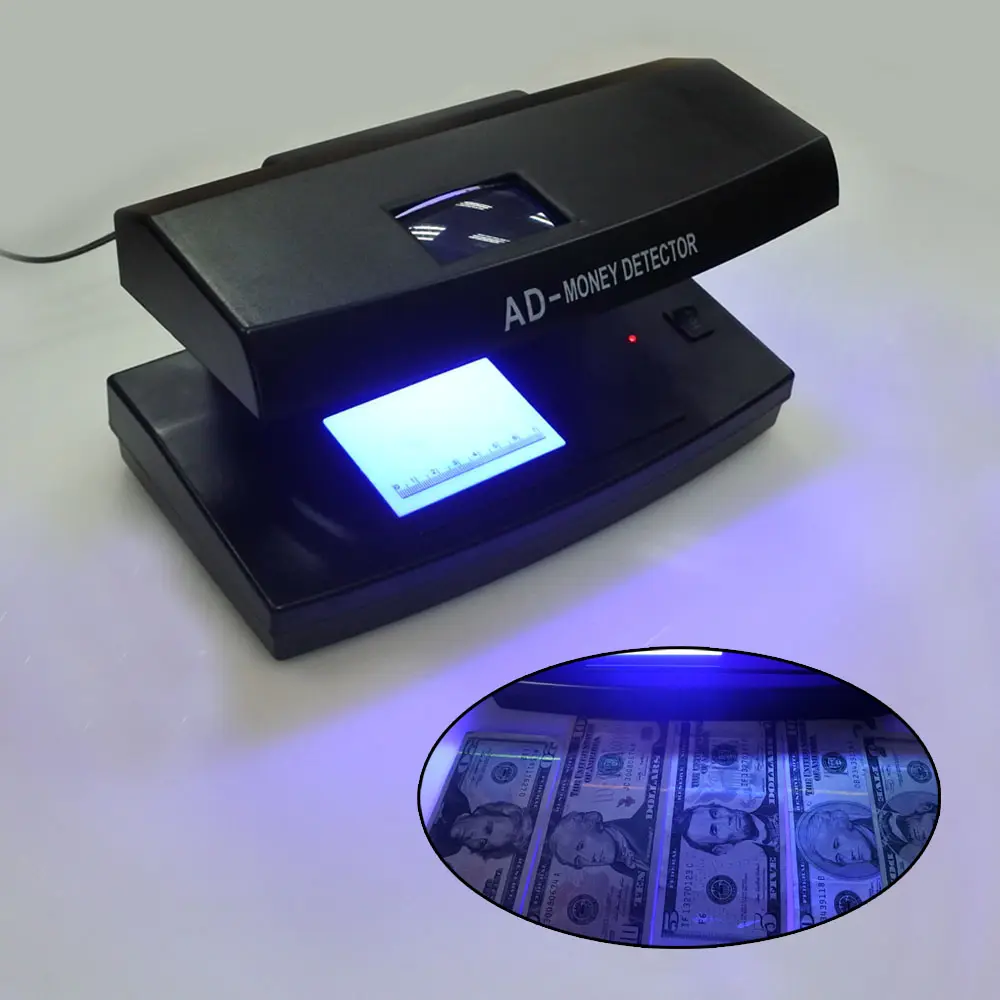 Заводской OEM UV Детектор искусственных денег, Ультрафиолетовый черный свет, детектор кованных банкнот