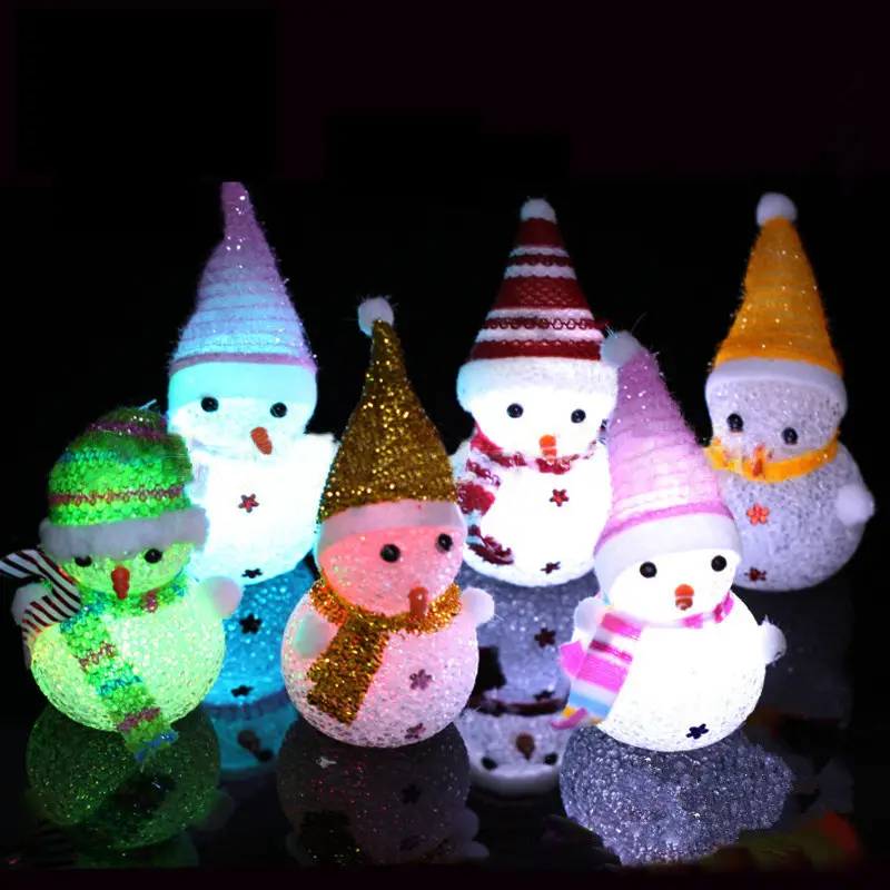 Venda quente led iluminado novos decorações de natal/presentes de natal pai natal