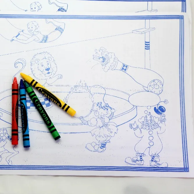 De papel Bond PAPEL DE mantel de mesa con imágenes de dibujos animados y laberinto rompecabezas para niños de dibujo