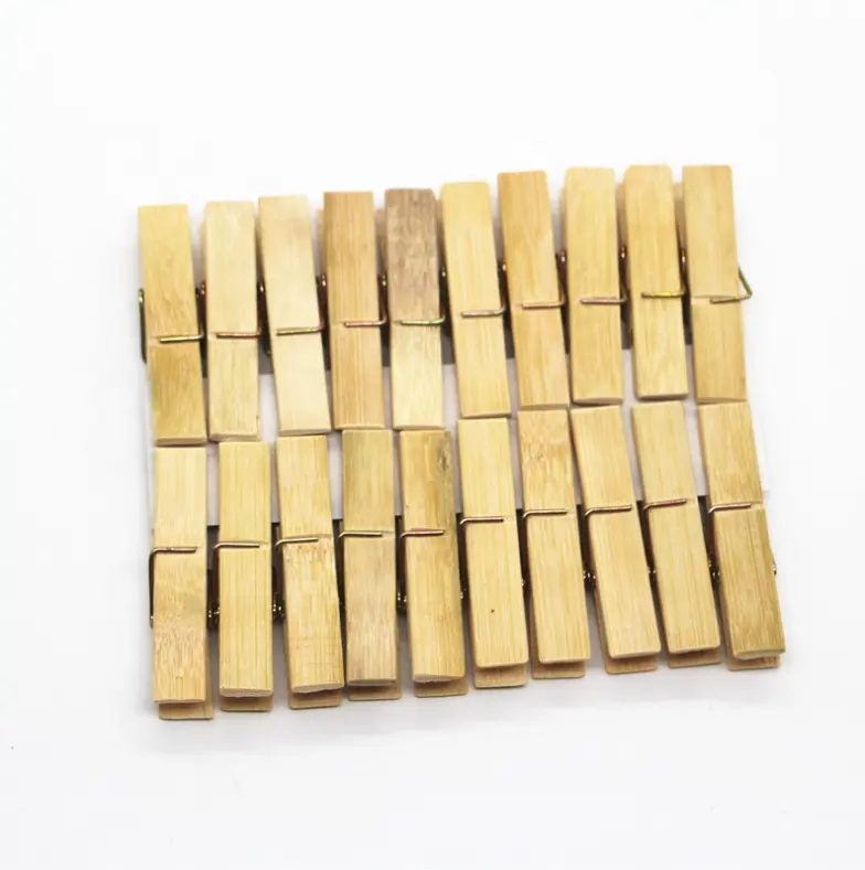 Eco Friendly Natural Bamboo Wood Clothespin Clothes Pins Clips 50 100 20 30 Pcs Pack Clothespins Clothes Clip Pins