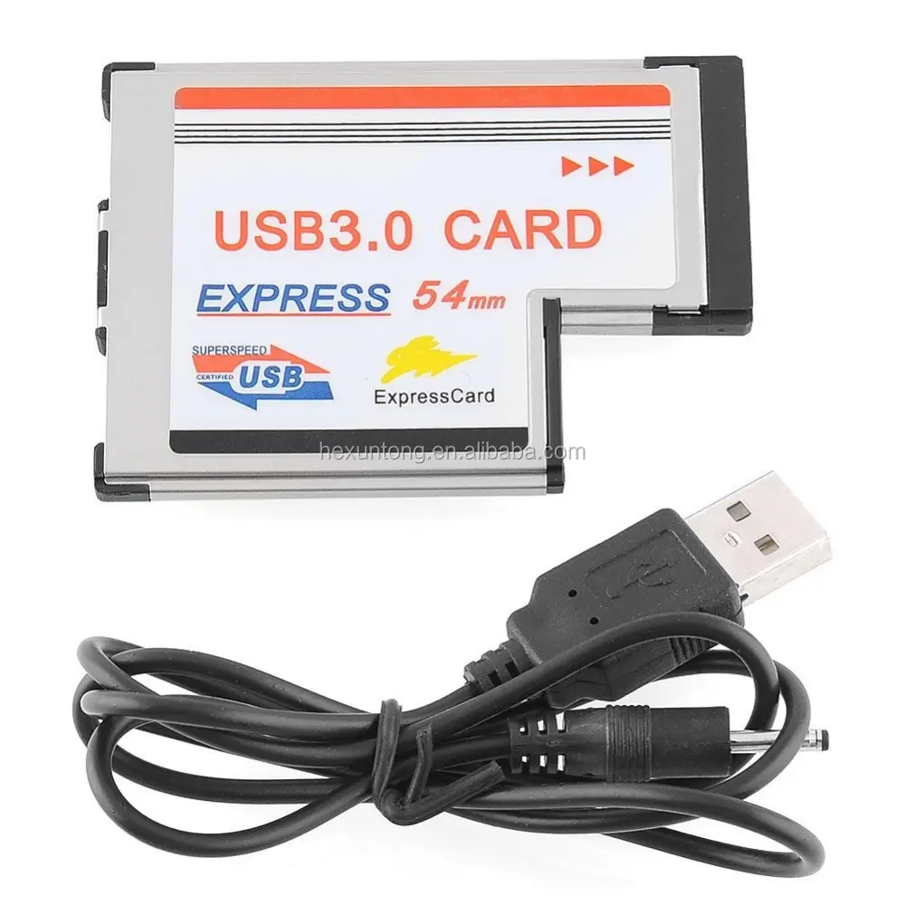 1NEC Chipset Adapter Converter Card 5.0Gbps 2 Port USB 3.0 54mm Express Card