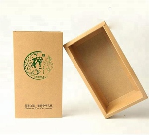 คราฟท์ Slipcase กล่องตรงกล่องโลโก้ที่กำหนดเองสไลด์กล่องบรรจุภัณฑ์ของขวัญสำหรับขาย - Product Image 1