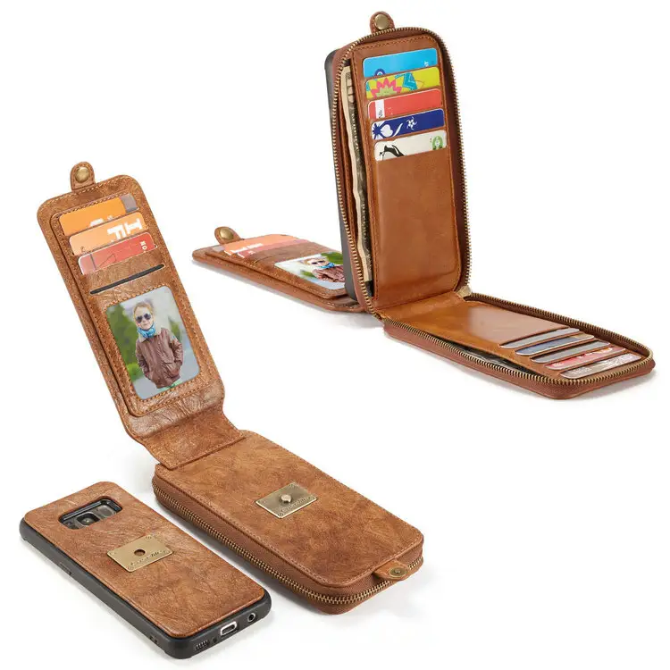 Capa de celular de couro para iphone, capa com clipe para capa de celular iphone 6 6s 5 5S e samsung galaxy s3 s4 s5 s6 note 3 4 5