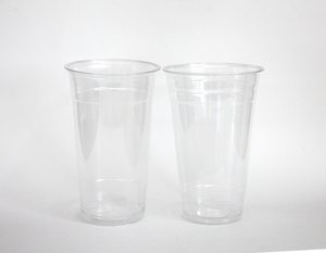 1000ml 32オンス使い捨てプラスチックカップペットカップロゴ付き